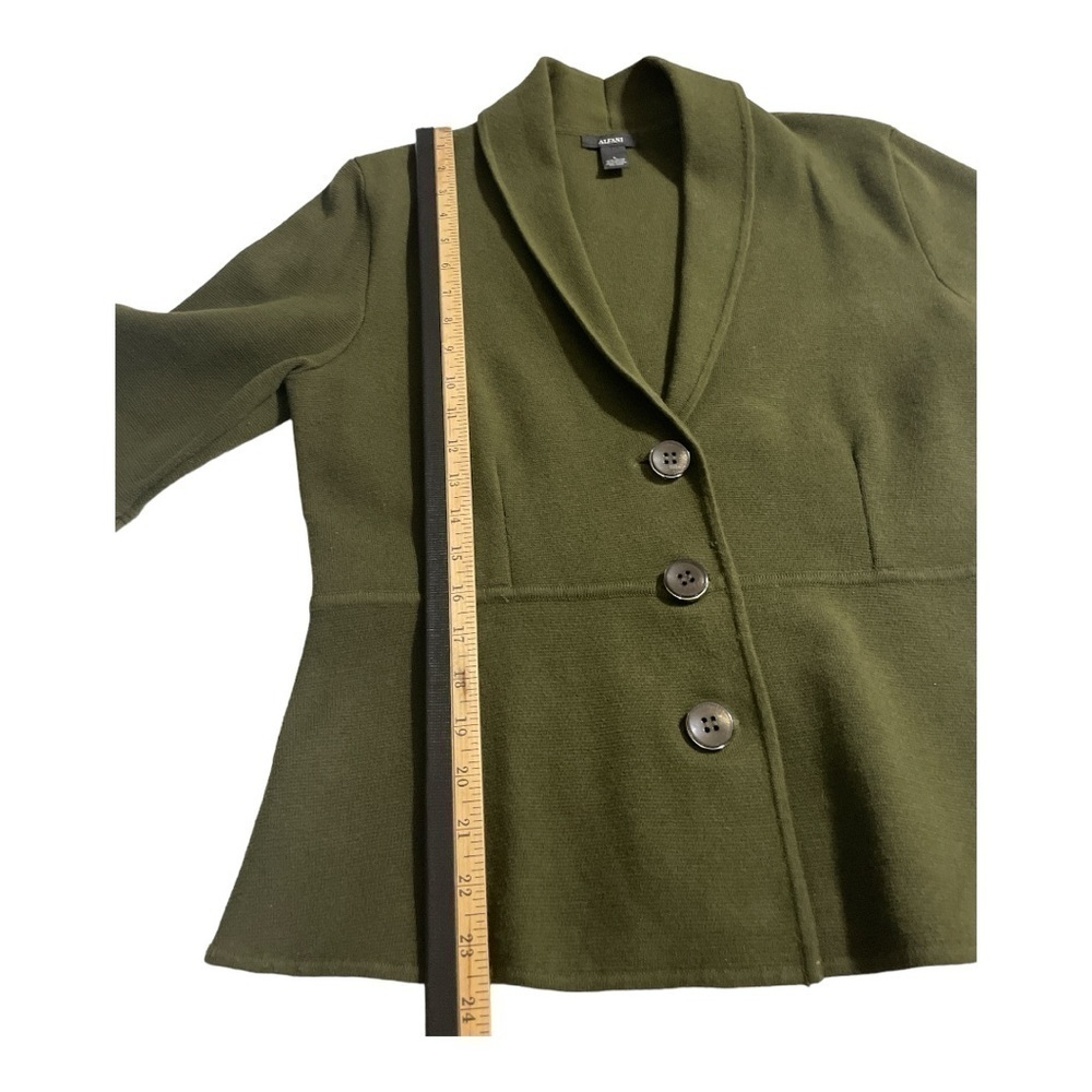 ALFANI Bell-Sleeve Collared Cardigan Women's Size L - Picture 12 of 14